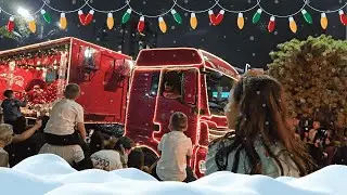 A Adelle Vendo a Caravana Iluminada de Natal Coca-Cola 2025 ✨🚚