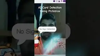 AI Card Detection Using Pictoblox #ai #robot #technology #machinelearning