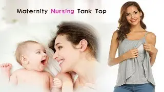 Women's Maternity Nursing Tank Tops - Breastfeeding Pregnant Cami Shirt