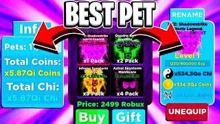 FULL TEAM OF BEST PET DARK ELEMENTS PACK IS INSANELY OP! Ninja Legends Roblox Update