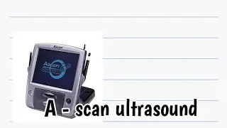 A scan ultrasound #eye #optometry
