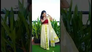 1 min Settu Mundu draping 🥰😘 #saree #sareedrapping #sareefashion #sareelove #fashion #tamilsong