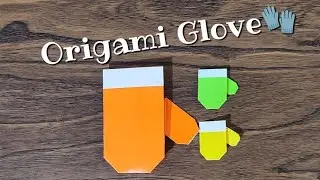 How to Make Origami Winter Glove🧤 |Easy Paper Glove Craft_آموزش ساخت اوریگامی دستکش زمستانی🧤_