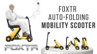FOXTR Auto Folding Mobility Scooter | Lightweight, Stylish & Easy to Travel With!
