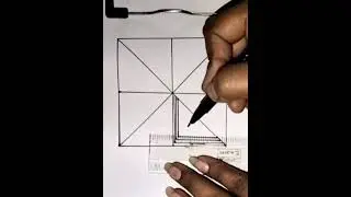Geometric Illusion drawing🔥 /3d Illusion Art/Easy pattern #shortvideo #shorts #trending