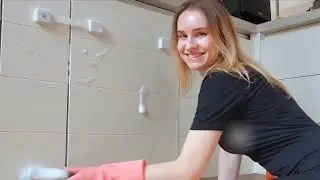 ASMR Deep Kitchen Cabinet Clean | From Dusty to Fresh