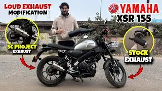 Новая модификация выхлопной системы для Yamaha XSR 155 SC-Project 2026 года | Выхлопная труба с н...