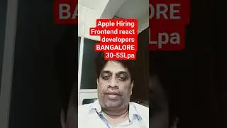Apple Hiring Frontend Engineer 🔥 React + JavaScript | 4+ Years | Bengaluru