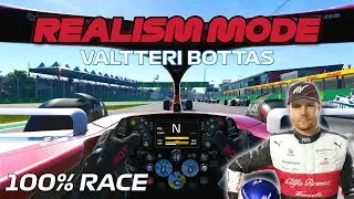 F1 22 Realism Mode - Valtteri Bottas - Imola, Italy [100% Race + Cockpit + No HUD]