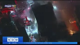 Crews battle fire at apartment building in West New York
