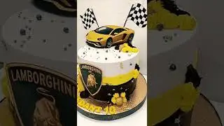 Lamborghini car cakes new style cakes #subscribe #fondant #viral #chocolatecakes #cake #birthday