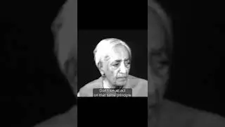 Do you act according to reward and punishment? | Krishnamurti #shorts