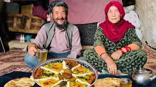 Cave Life Challenge with Cooking Ash Keskhav in Traditional Style | Village Life of Afghanistan