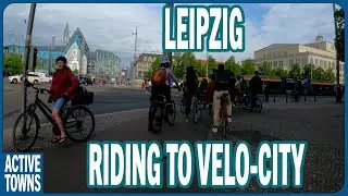 Velo-City 2023: изучение маршрута от центра Лейпцига до места проведения конференции