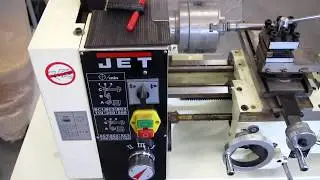Работа токарного станка (Belt Drive Bench Lathe working) JET BD-920W