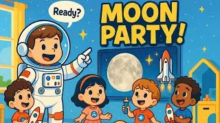 🚀 Moon Party Adventure! | Kids Fun Space Journey 🌙✨ | Chanda Mama 🌛