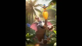 The elephant 🐘 chase. #cat #disney #cat #cartoon