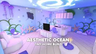 NEW Aesthetic Ocean Tiny home build in Adopt me!