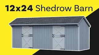 Customer Horse Barn Tour:  12x24 Shedrow Horse Barn