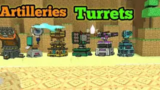 Best Turrets and Artilleries in Pixel Gun 3D | Fort Objects