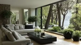 A Modern Minimalist Home Set Between Bush and Ocean Views
