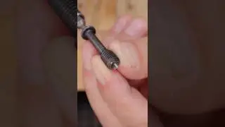 DIY Make Wood Insert Nut with A Hex Set Screw! #woodworking #inserts #shorts