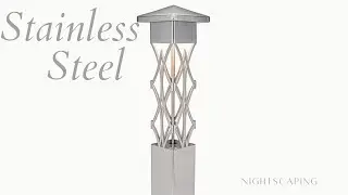 Stainless Steel Powder Coated Steel Bollard Options by Nightscaping USA