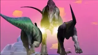 Dino Rey Batalla Del El Equipo D VS La Pandilla Alpha