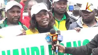High school teachers take to the streets to air their grievances