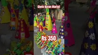 Rs 350 se Chote Ravan 👺🤯 | Tagore Garden Delhi Ravan Market #shorts #ravan #dussehra2025 #ytshorts