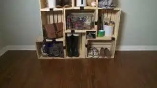 How to Build a Shelving Unit with Crates