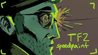 TF2 Sniper Speedpaint (minor gore/blood)