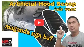 Why we install car artificial hood scoop?