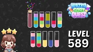 Water Sort Quest Level 589 Solution 🧪