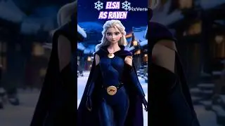 Elsa as MultiVersus Raven ❄️Frozen meets Teen Titans #elsa #disney #disneyprincess #frozen3