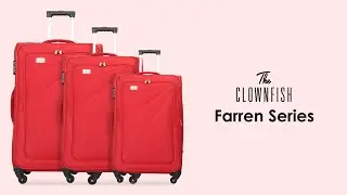 The Clownfish Farren Suitcase Luggage Four Wheel Trolley bag.