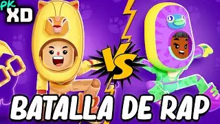 BATALLA DE RAP PK XD SALAMANDRA vs LEON  🌟 SANTI TV