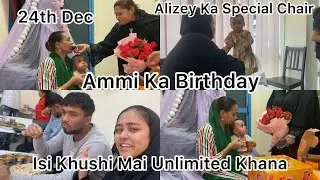 Ammi Ka Kiye Birthday Celebration Sabne Khaye Unlimited Food Mai Bani Chef🧑&zwj;🍳|Shaikh Lubna MohdAziz|