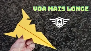 Como fazer o Avi&atilde;o de Papel que voa mais longe  ( melhor modelo 2026 )