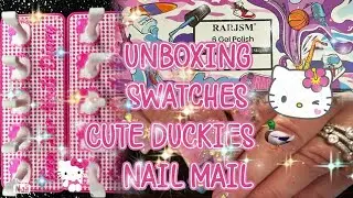 RARJSM UNBOXING WITH SWATCHES AND MY FIRST NAIL MAIL FROM @GlamorosaNails@RARJSMgelpolish
