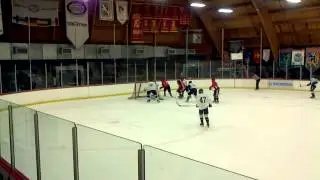Derek Heuges #31/wearing #33 Taken a beating