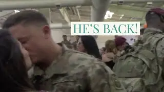 HUSBAND COMES HOME FROM DEPLOYMENT!