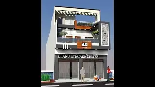 hospital design| Eye Clinic design #3ddesign #houseelevation #3delevationdesign #civilengineering