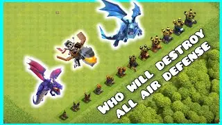 All level Air Defense vs Max level Dragon Family in Clash Of Clans |