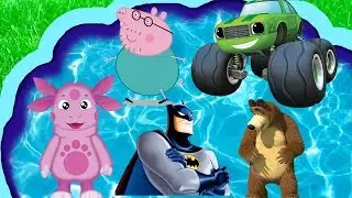 Учим цвета с героями мультфильма Лунтик,Вспыш,Щенячий Патруль.Маша и Медведь.Леди баг