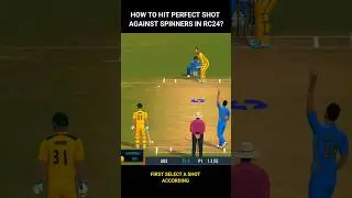 PERFECT SHOT KAISE MARE?🤔🤔 spinner ke against  #shorts #rc24 #realcricket24
