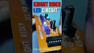 LED Knight Rider Circuit #pcb #electronicsproject #circuit #project #led #knightrider #ledproject
