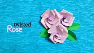 How to Make Twisted Rose / Paper Flowers / DIY Paper Rose