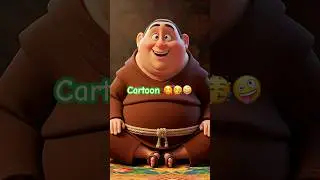 Monk Cartoon 🥰🥳🥸#shorts #baby #cartoon #cute #kids #disney