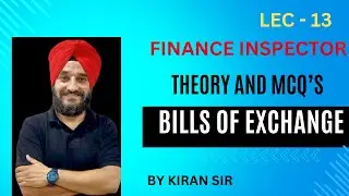 Le - 13 Bills of Exchange| Theory and MCQ#jkssb # Finance Inspector